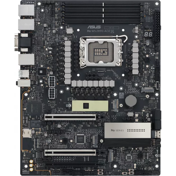 Материнская плата Asus PRO WS Z890-ACE SE Soc-1851 Intel Z890 4xDDR5 ATX AC`97 8ch(7.1) 1x10G/1х2,5G/1xGigabit RAID+HDMI