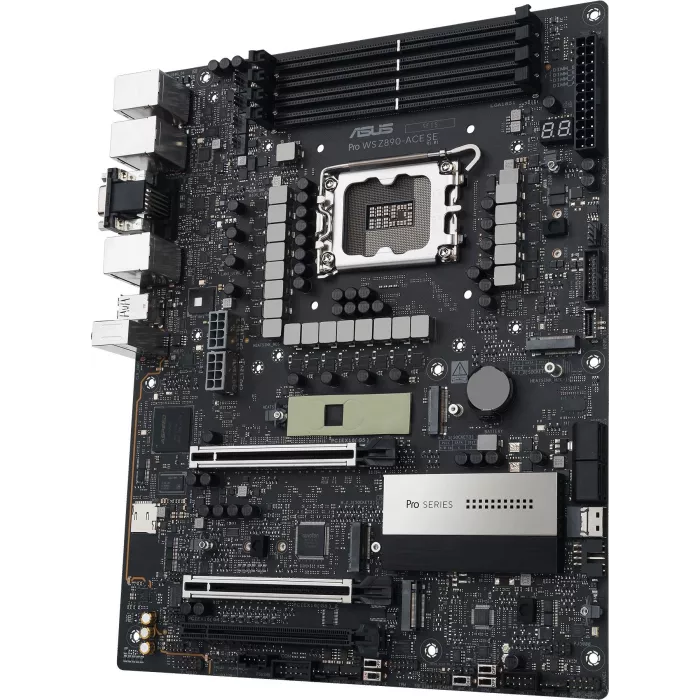Материнская плата Asus PRO WS Z890-ACE SE Soc-1851 Intel Z890 4xDDR5 ATX AC`97 8ch(7.1) 1x10G/1х2,5G/1xGigabit RAID+HDMI