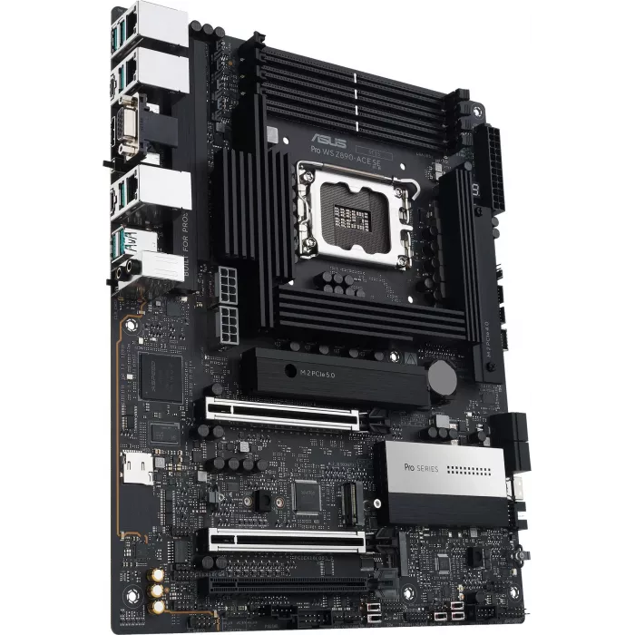 Материнская плата Asus PRO WS Z890-ACE SE Soc-1851 Intel Z890 4xDDR5 ATX AC`97 8ch(7.1) 1x10G/1х2,5G/1xGigabit RAID+HDMI