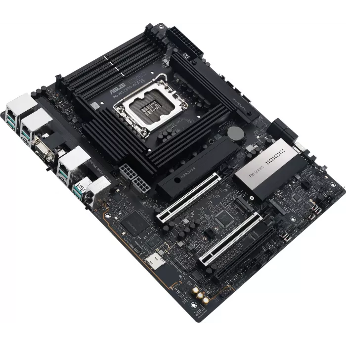 Материнская плата Asus PRO WS Z890-ACE SE Soc-1851 Intel Z890 4xDDR5 ATX AC`97 8ch(7.1) 1x10G/1х2,5G/1xGigabit RAID+HDMI