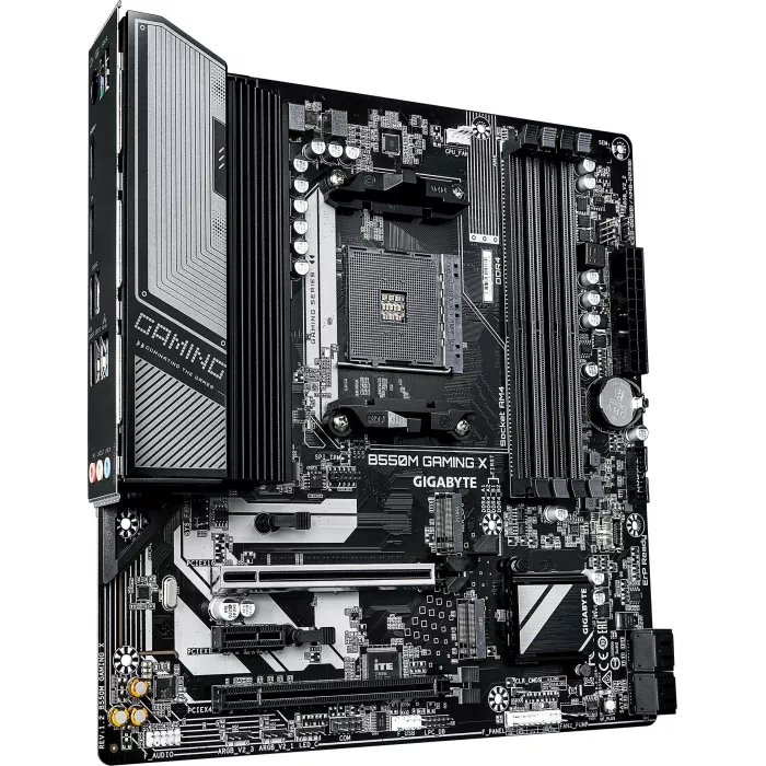 Материнская плата Gigabyte B550M GAMING X Soc-AM4 AMD B550 4xDDR4 mATX AC`97 8ch(7.1) GbLAN RAID+HDMI+DP