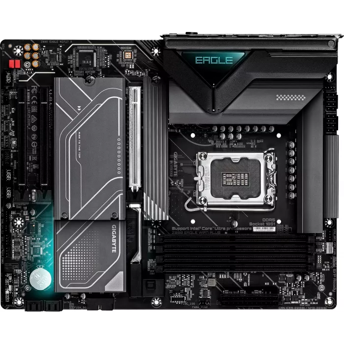 Материнская плата Gigabyte Z890 EAGLE WIFI7 PLUS Soc-1851 Intel Z890 ATX AC`97 8ch(7.1) 2.5Gg RAID+DP