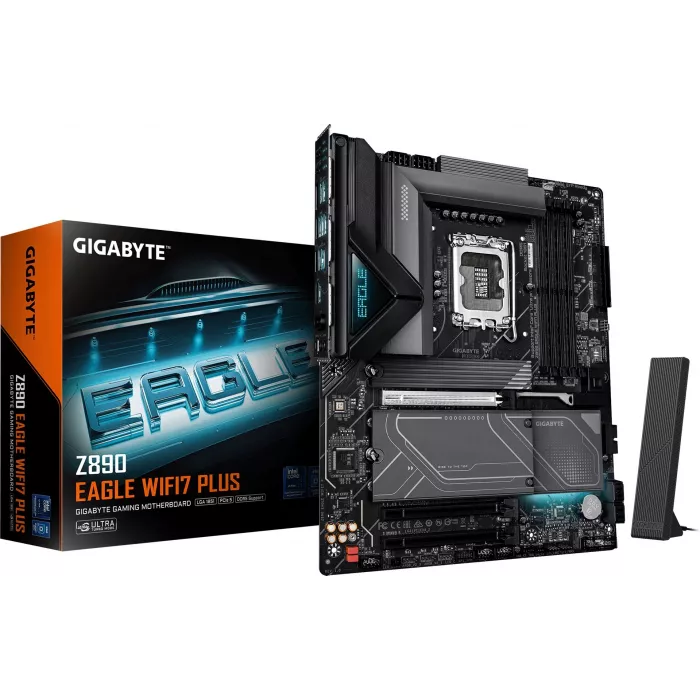 Материнская плата Gigabyte Z890 EAGLE WIFI7 PLUS Soc-1851 Intel Z890 ATX AC`97 8ch(7.1) 2.5Gg RAID+DP