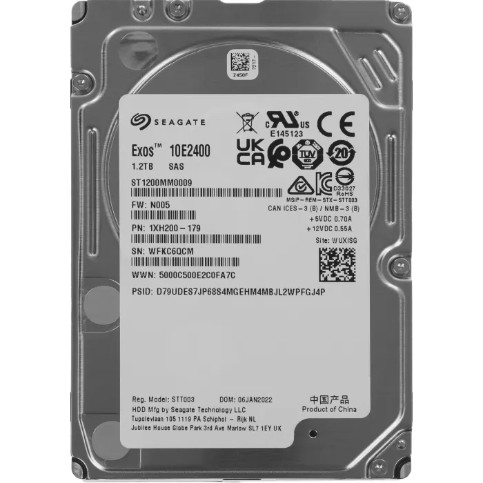 Жесткий диск Seagate SAS 3.0 1200GB ST1200MM0009 Server Enterprise Performance (10000rpm) 128Mb 2.5"