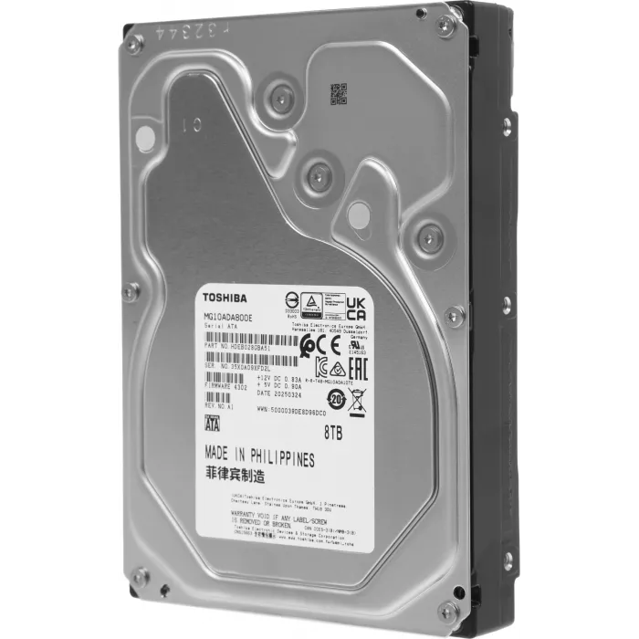 Жесткий диск Toshiba SATA-III 8TB MG10ADA800E Server Enterprise Capacity 512E (7200rpm) 512Mb 3.5"