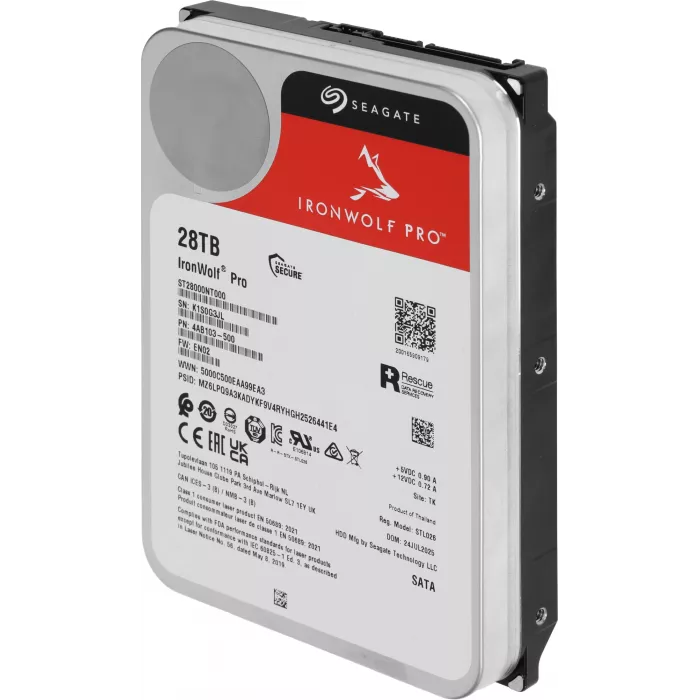 Жесткий диск Seagate SATA-III 28Tb ST28000NT000 NAS Ironwolf Pro 512E (7200rpm) 512Mb 3.5"