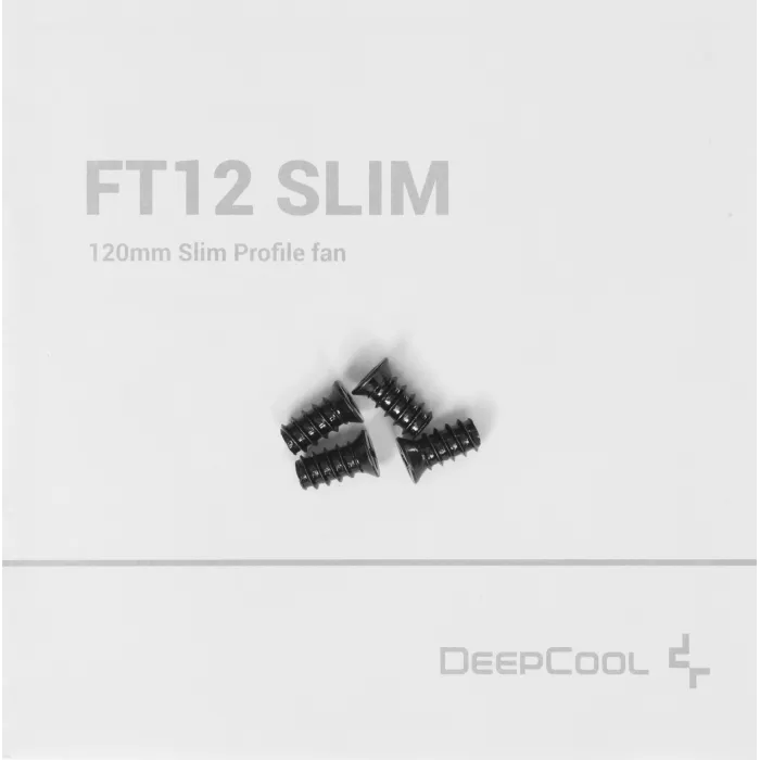 Вентилятор для корпуса Deepcool FT12 Slim 120х120x15 черный 4-pin 25.6дБ (R-FT12SLIM-BKWPN1-G) Ret