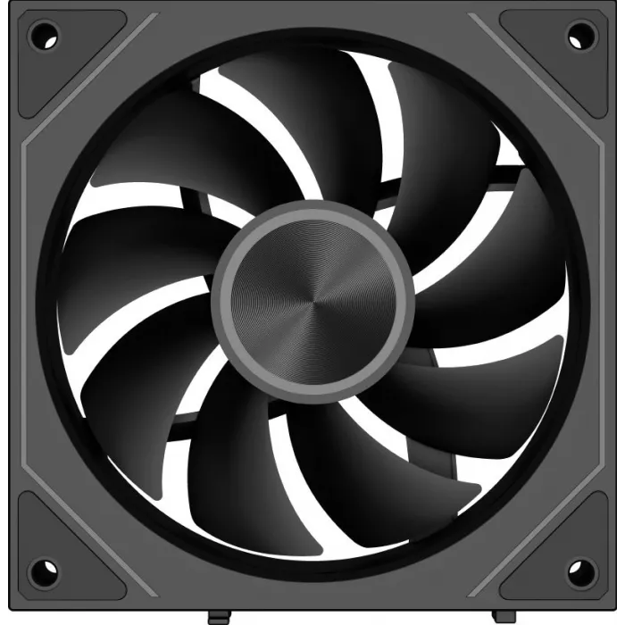 Вентилятор для корпуса PcCooler F3 X120 ARGB 120х120x25 черный 4-pin 28.4дБ (F3X120-BKAC112-GL) Ret