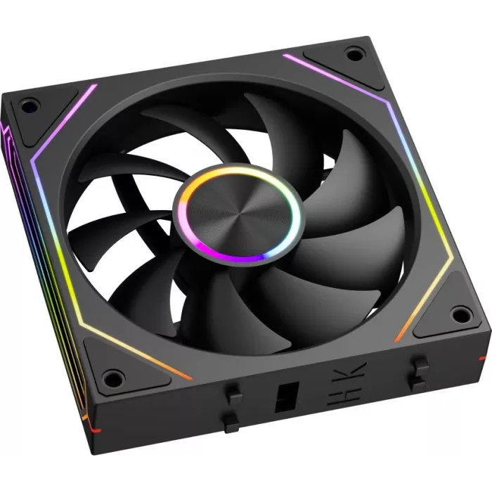 Вентилятор для корпуса PcCooler F3 X120 ARGB 120х120x25 черный 4-pin 28.4дБ (F3X120-BKAC112-GL) Ret