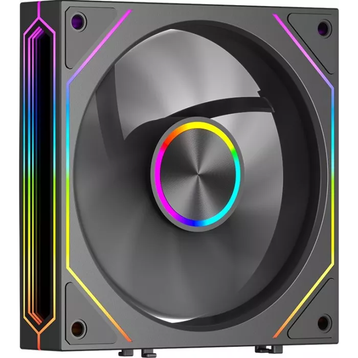 Вентилятор для корпуса PcCooler F3 X120R Reverse ARGB 120х120x25 черный 4-pin 28.4дБ (F3X12R-BKAC-GL) Ret