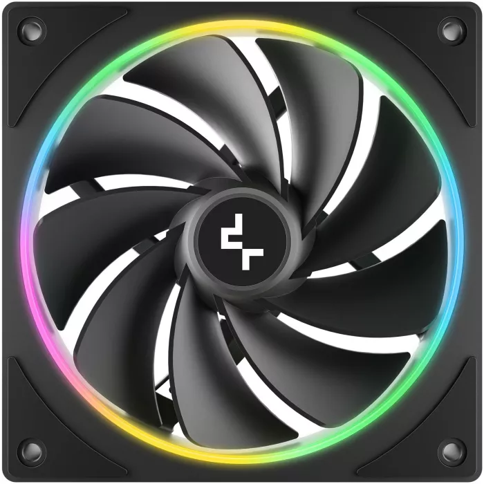 Вентилятор для корпуса Deepcool FL12R SE Reverse ARGB 120х120x25 черный 4-pin 25.79дБ (R-FL12RSE-BKAPN1-G) Ret
