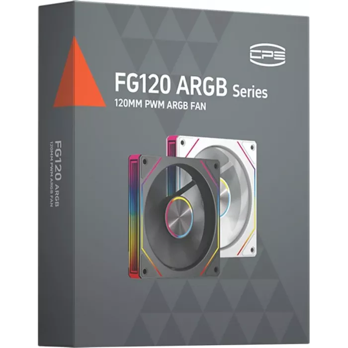 Вентилятор для корпуса PcCooler FG120R Reverse ARGB 120х120x25 черный 4-pin 28.4дБ (FG120R ARGB BK) Ret