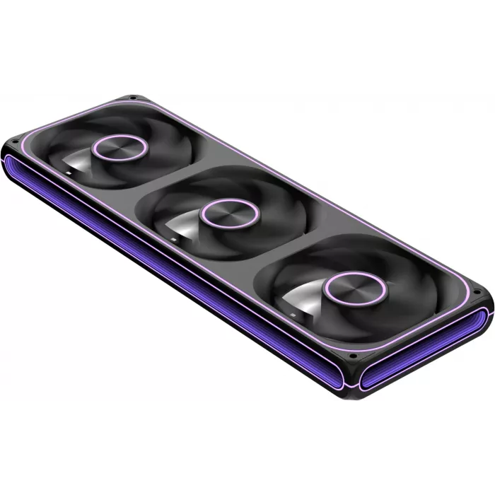 Вентилятор для корпуса Formula Air Fusion 3 LT ARGB 120х120x28 черный 4-pin 25.5дБ (упак.:3шт) (AIR FUSION 3 LT BK) Ret
