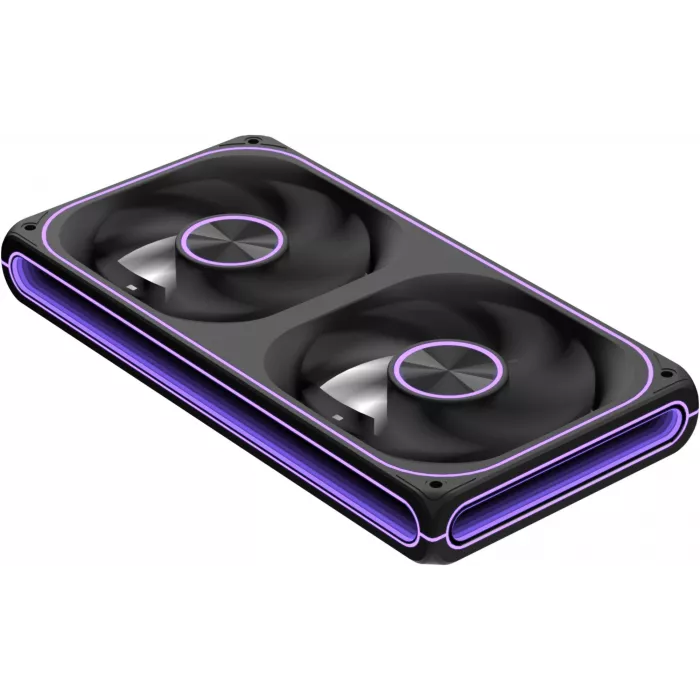 Вентилятор для корпуса Formula Air Fusion 2 LT Reverse ARGB 120х120x28 черный 4-pin 26.6дБ (упак.:2шт) (AIR FUSION 2 LT BK REVERSE) Ret