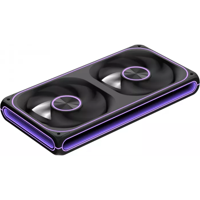 Вентилятор для корпуса Formula Air Fusion 2 LT Reverse ARGB 120х120x28 черный 4-pin 26.6дБ (упак.:2шт) (AIR FUSION 2 LT BK REVERSE) Ret
