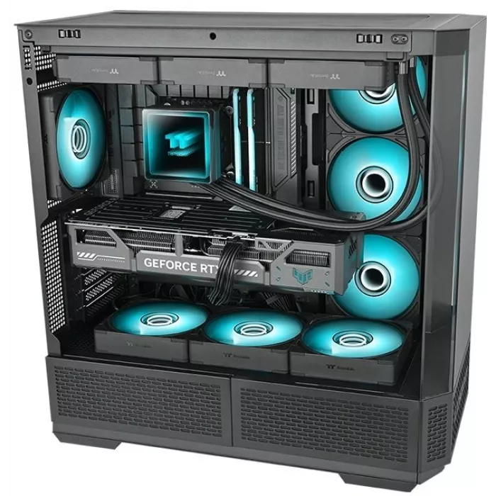 Вентилятор для корпуса Thermaltake CT140 EX Infinity ARGB 140х140x25 черный 4-pin 29.2дБ (упак.:3шт) (CL-F242-PL14SW-A) Ret