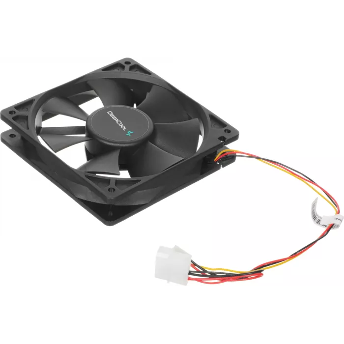 Вентилятор для корпуса Deepcool XFan 120 120х120x25 черный 3-pin 4-pin (Molex) 24дБ (DP-FDC-XF120) Ret