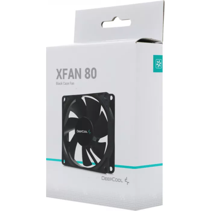 Вентилятор для корпуса Deepcool XFan 80 80х80x25 черный 4-pin (Molex) 20дБ (DP-FDC-XF80) Ret