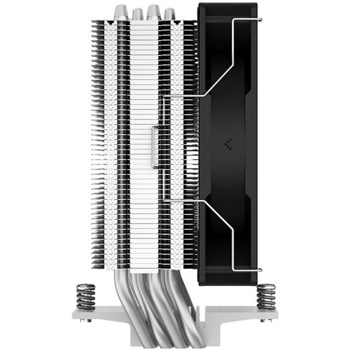 Устройство охлаждения(кулер) Deepcool AG400 LED RGB Soc-AM5/AM4/1200/1700/1851 серебристый/черный 4-pin 18-32dB Al+Cu 220W 614gr Ret (R-AG400-BKLNMC-G-1)