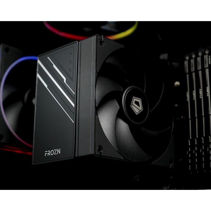 Устройство охлаждения(кулер) ID-Cooling Frozn A610 Soc-AM5/AM4/1200/1700/1851 черный 4-pin 29.85dB Al+Cu 250W 925gr Ret (FROZN A610 BLACK)
