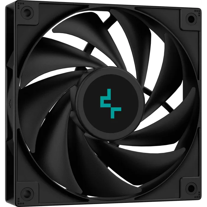 Устройство охлаждения(кулер) Deepcool AG400 Soc-AM5/AM4/1200/1700/1851 серебристый/черный 4-pin 18-31.6dB Al+Cu 220W 614gr Ret (R-AG400-BKNNMN-G-1)