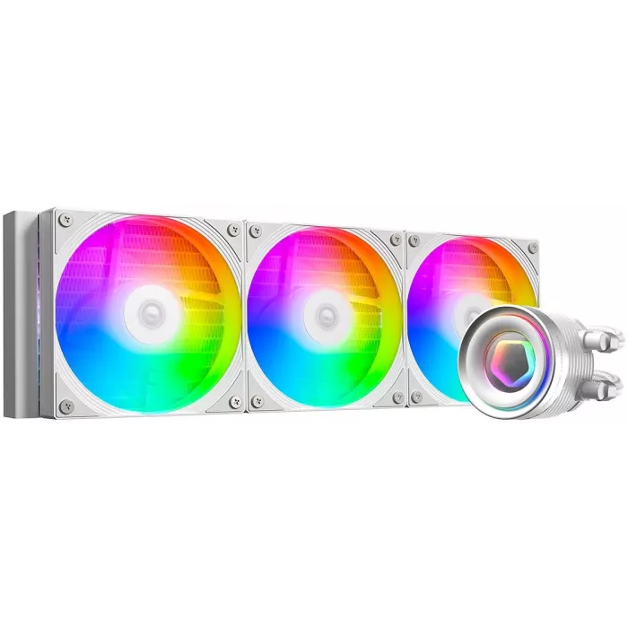 Система водяного охлаждения ID-Cooling FX360 Inf ARGB Soc-AM5/AM4/1200/1700/1851 белый 4-pin 27.2dB Al 350W Ret (FX360 INF WHITE)
