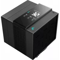 Устройство охлаждения(кулер) Deepcool Assassin IV VC Vision Soc-AM5/AM4/1200/2066/1700/1851 черный 4-pin 22.6-29.3dB Al+Cu LCD 300W 1780gr Ret (R-ASN4-BKNVMD-G)