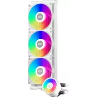 Система водяного охлаждения PcCooler DA360 Pro ARGB Soc-AM5/AM4/1200/1700/1851 белый 4-pin 33.8dB Al 300W Ret (DA360PRO-WHAWXX-GL)