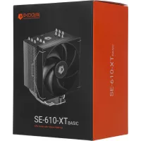 Устройство охлаждения(кулер) ID-Cooling SE-610-XT Basic Soc-AM5/AM4/1200/1700/1851 серебристый/черный 4-pin 29.85dB Al+Cu 250W 900gr Ret