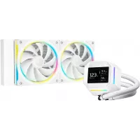 Система водяного охлаждения Deepcool LM240 ARGB Soc-AM5/AM4/1200/1700/1851 белый 4-pin 19-36dB Al LCD 220W 1404gr Ret (R-LM240-WHDMMC-1)