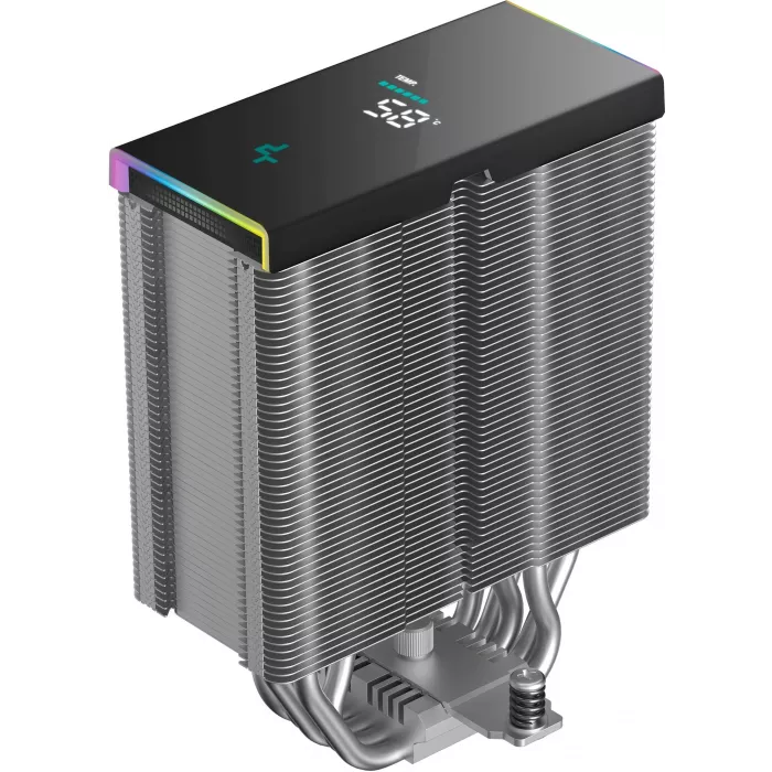 Устройство охлаждения(кулер) Deepcool AK500S Digital SE ARGB Soc-AM5/AM4/1200/1700/1851 черный 4-pin 28dB Al+Cu LCD 240W 864gr Ret (R-AK500S-BKADMN-GJD)