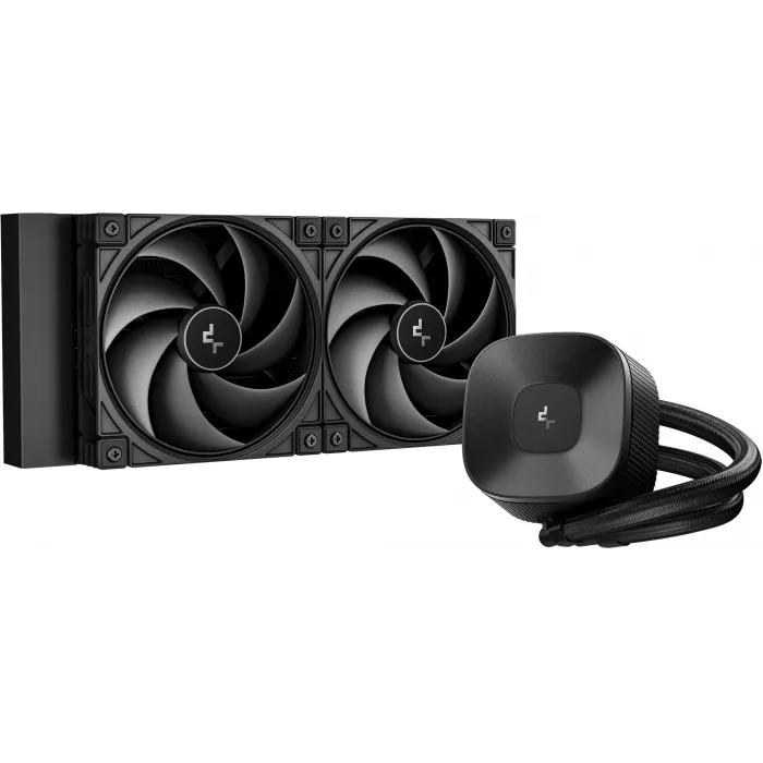 Система водяного охлаждения Deepcool LE240 V2 Zero нет подсветки Soc-AM5/AM4/1200/1700/1851 черный 4-pin 28.2-31.6dB Al 220W 1266gr Ret (R-LE240ZERO-BKLNMD-G-1)