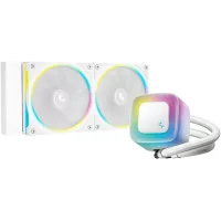 Система водяного охлаждения Deepcool LE240 Pro ARGB Soc-AM5/AM4/1200/1700/1851 белый 4-pin 28.2-36.07dB Al 280W 1347gr Ret (R-LE240PRO-WHAMMC-G-1)