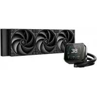 Система водяного охлаждения Deepcool Spartacus 360 ARGB Soc-AM5/AM4/1200/1700/1851 черный 4-pin 32.23dB Al LCD 320W 2073gr Ret (R-SPT360-BKDSMP-G-1)