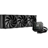 Система водяного охлаждения Deepcool Spartacus 420 ARGB Soc-AM5/AM4/1200/1700/1851 черный 4-pin 32.89dB Al LCD 350W 2647gr Ret (R-SPT420-BKDSMP-G-1)