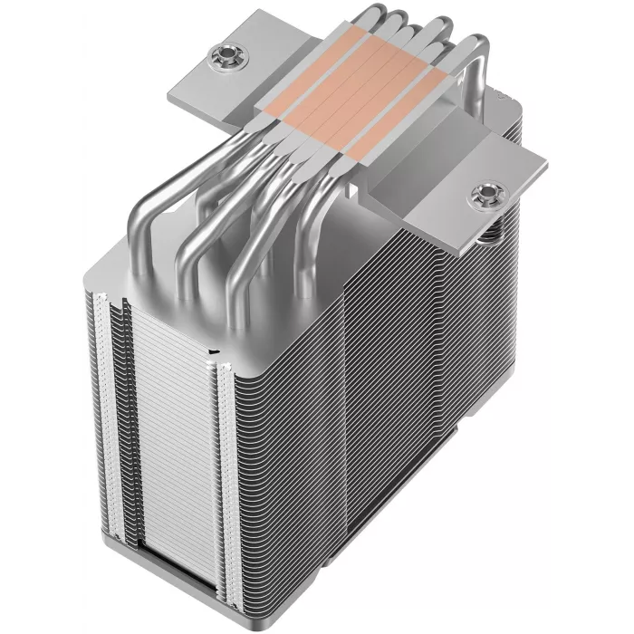 Устройство охлаждения(кулер) Deepcool AG600 нет подсветки Soc-AM5/AM4/1200/1700/1851 серебристый/черный 4-pin 29.22dB Al+Cu 260W 686gr Ret (R-AG600-BKNPMG2-G)