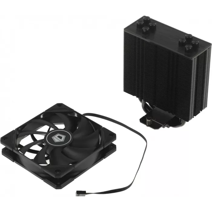 Устройство охлаждения(кулер) ID-Cooling SE-224-XTS Soc-AM5/AM4/1200/1700/1851 черный 4-pin 29dB Al+Cu 220W 650gr Ret (SE-224-XTS BLACK)