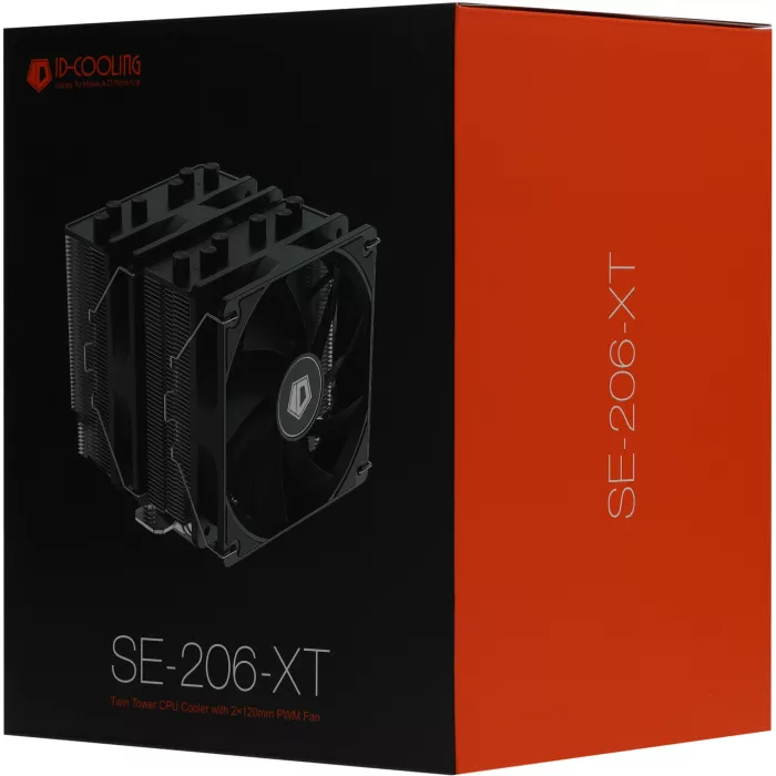 Устройство охлаждения(кулер) ID-Cooling SE-206-XT Soc-AM5/AM4/1200/1700/1851 черный 4-pin 15-35dB Al+Cu 250W 1100gr Ret
