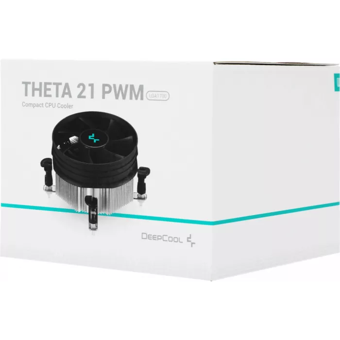 Устройство охлаждения(кулер) Deepcool Theta 21 PWM Soc-1700/1851 серебристый/черный 4-pin 30.2dB Al 95W 256gr Ret (DP-ICAP-T21P-17)