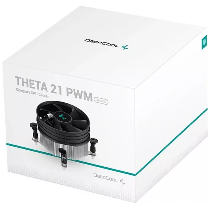 Устройство охлаждения(кулер) Deepcool Theta 21 PWM Soc-1700/1851 серебристый/черный 4-pin 30.2dB Al 95W 256gr Ret (DP-ICAP-T21P-17)