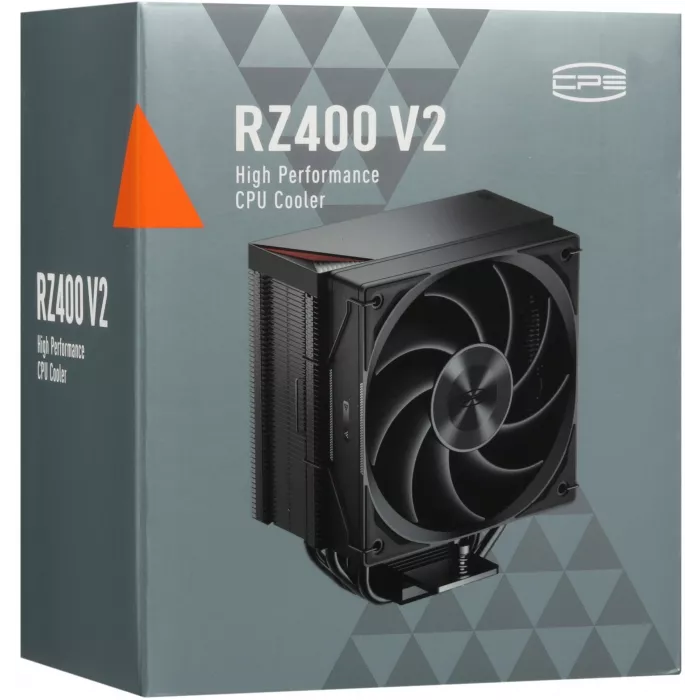Устройство охлаждения(кулер) PcCooler RZ400 V2 Soc-AM5/AM4/1200/1700/1851 черный 4-pin 32dB Al+Cu 245W Ret (RZ400V2-BKNWNX-GL)