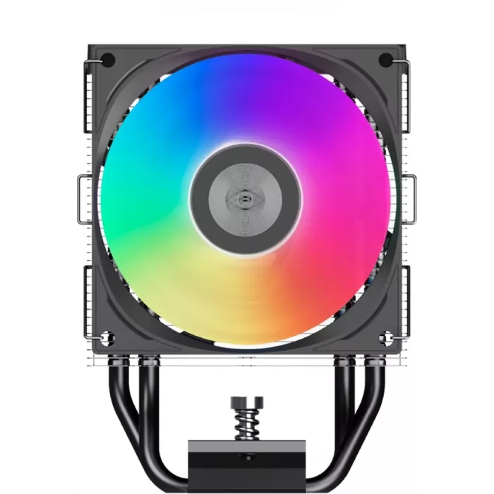 Устройство охлаждения(кулер) PcCooler R400 ARGB Soc-AM5/AM4/1200/1700/1851 черный 4-pin 18-30dB Al+Cu 180W Ret (R400-BKAWYX-US)