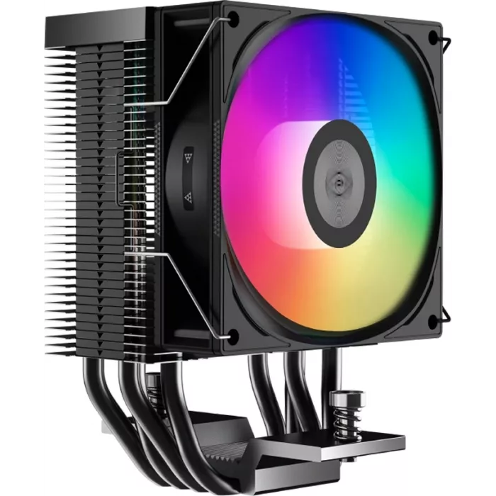 Устройство охлаждения(кулер) PcCooler R400 ARGB Soc-AM5/AM4/1200/1700/1851 черный 4-pin 18-30dB Al+Cu 180W Ret (R400-BKAWYX-US)