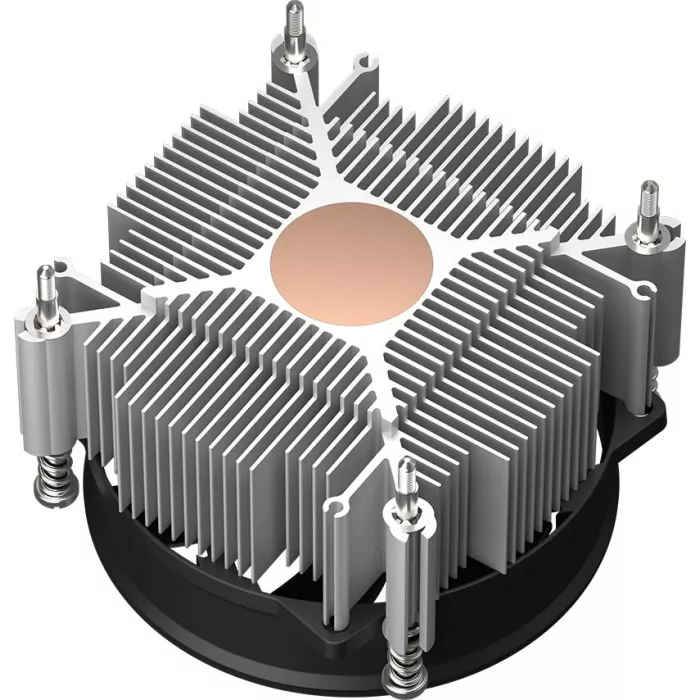 Устройство охлаждения(кулер) PcCooler R95-I Soc-1200/1700/1851 серебристый/черный 4-pin 31.2dB Al+Cu 95W 400gr Ret (R95-XXNIXX-GL)