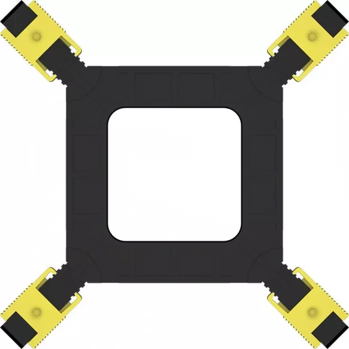 Устройство охлаждения(кулер) PcCooler R95-I Soc-1200/1700/1851 серебристый/черный 4-pin 31.2dB Al+Cu 95W 400gr Ret (R95-XXNIXX-GL)