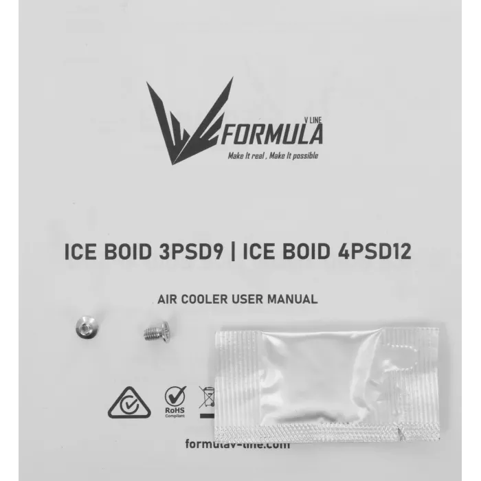 Устройство охлаждения(кулер) Formula Ice Boid 3PSD9 Soc-AM5/AM4/1200/1700/1851 черный 4-pin 26.43dB Al+Cu 140W 332gr Ret