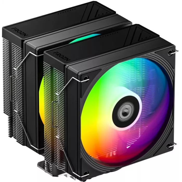 Устройство охлаждения(кулер) ID-Cooling Frozn A620 Pro Se ARGB Soc-AM5/AM4/1200/1700/1851 черный 4-pin 15-27.2dB Al+Cu 260W 1020gr Ret (FROZN A620 PRO SE ARGB)
