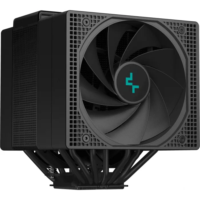 Устройство охлаждения(кулер) Deepcool Assassin IV VC Vision Soc-AM5/AM4/1200/2066/1700/1851 черный 4-pin 22.6-29.3dB Al+Cu LCD 300W 1780gr Ret (R-ASN4-BKNVMD-G)