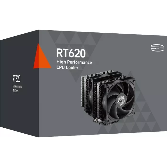 Устройство охлаждения(кулер) PcCooler RT620 Pro Soc-AM5/AM4/1151/1200/2066/1700 черный 4-pin 34.9dB Al+Cu 265W Ret (RT620-BKNWXX-GL)