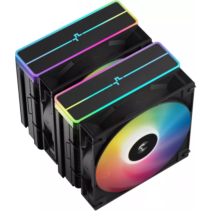 Устройство охлаждения(кулер) Deepcool AG620 Bk V2 ARGB Soc-AM5/AM4/1200/1700/1851 черный 4-pin 15-29.4dB Al+Cu 260W 1330gr Ret (R-AG620-BKAMMN-GJD)